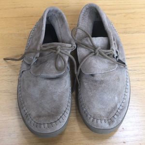 Barely Used Light Beige Tie Moccasins!